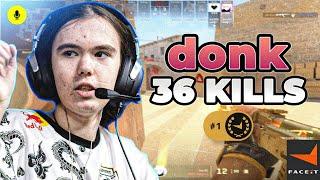 CS2 POV  donk Faceit Ranked Mirage with baz - Voice Comms 36-15