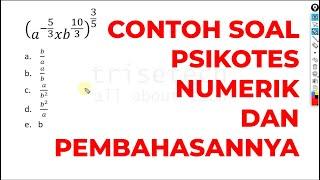 CONTOH SOAL PSIKOTES NUMERIK DAN PEMBAHASANNYA