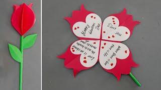 Valentines day tricky card  Last minute crafts