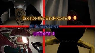 ESCAPE THE BACKROOMS ALL JUMPSCARES UPDATE 4