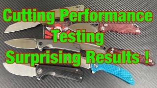 Cutting Performance Test Results   We know the Rockwell so how does it perform ?