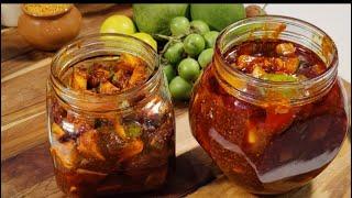 Raw Mango pickle  Achar recipe  sour and sweet mango pickle Athanu  Kachi keri  Avadia spices 