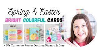 Bright Colorful Spring Card Making with NEW Catherine Pooler