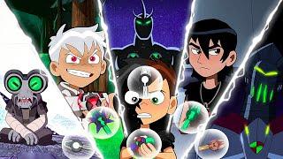 Ben activates the terrifying power of the Omnitrix  with the help of Azmuth and the five keys 