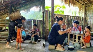 30 days family life cooking harvesting corn luffa going to the market taking care of pets