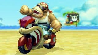 Mario Kart Wii - Banana Cup Mirror Mode Funky Kong Gameplay