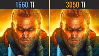 NVIDIA GTX 1660 Ti vs RTX 3050 Ti  Test in 8 Games