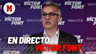 Rueda de prensa de Víctor Font en Barcelona para analizar la gestión de Laporta I DIRECTO MARCA