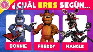 ¿Qué ANIMATRÓNICO de FNAF eres según tu PERSONALIDAD?  Test Five Nights at Freddys