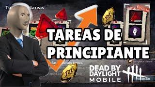 TAREA DE PRINCIPIANTE = PREMIOS  DEAD BY DAYLIGHT MOBILE