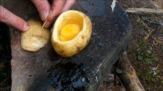 How To Cook An Egg In A Potato.