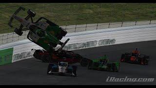 2020 iRacing IndyCar Crashes Part 4