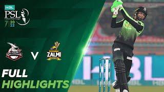 Full Highlights  Lahore Qalandars vs Peshawar Zalmi  Match 30  HBL PSL 7  ML2T