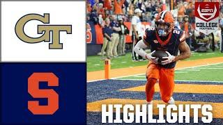 Syracuse Orange vs. Georgia Tech Yellow Jackets  Full Game Highlights  ESPN College Football