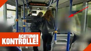 Aggressiver Schwarzfahrer Fahrscheinkontrolle Wiesbaden  12  Kabel Eins  Achtung Kontrolle