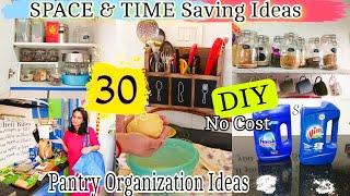 30 SPACE & TIME SAVING KITCHEN HACKS  Pantry Organization Ideas MONEY SAVING Tips Grocery Planning