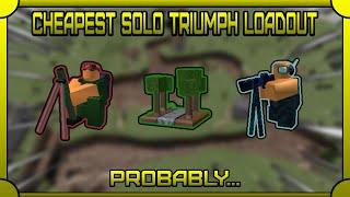 CHEAPEST SOLO TRIUMPH LOADOUT 3500CR  Roblox Tower Battles