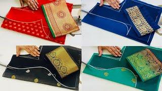 4 Paithani Saree Blouse Design Cutting & stitching Blouse Back Neck Design  Silk Saree Blouse Desig