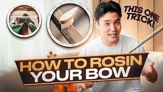 How to Rosin your Bow  Get the BEST sound