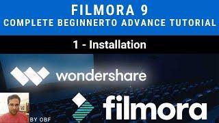 filmora 9 Complete beginner to advance  tutorial - 1- Installation urdu