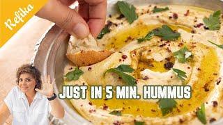 The Best Hummus Recipe in Just 5 Minutes  Smooth Texture  Easier Than You Think