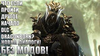 Что Будет Если Пройти АЛЬТЕРНАТИВНОЕ НАЧАЛО DLC DRAGONBORN? Без Модов Skyrim