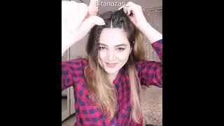 Simple and beautiful front hairstyle for girls