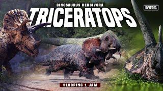 TRICERATOPS - Dinosaurus Herbivora Musuh Bubuyutan T-Rex #hewanprasejarah #dinosurus #triceratops