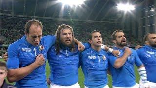 Italy sing passionate national anthem at RWC 2011