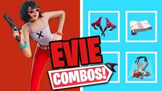 EVIE COMBOS  FORTNITE SKIN REVIEW