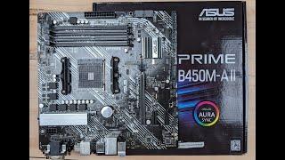 ASUS PRIME B450M-A II  Motherboard Unboxing and Overview
