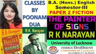 Semester-III Paper 2 Fiction painter OF SIGNS R K NARAYAN BA ENGLISH Lucknow University