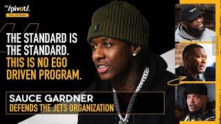 Sauce Gardner responds to negative talk about NY Jets Aaron Rodgers & Free Agency  The Pivot