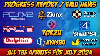 Progress ReportEmulation News July 2024 - PCSX2  RPCS3  ShadPS4  Dolphin  Strato  LLS  Ziunx