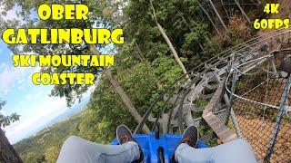 Ski Mountain Coaster at Ober Gatlinburg Full Speed POV in 4K