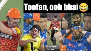 रिकॉर्ड तोड़ पिटाई SRH 277  Abhishek Travis Klaasen superb batting  इतना कौन मारता है  MI vs SRH