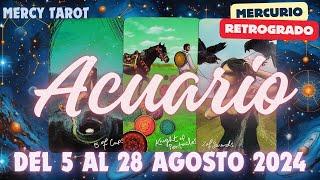  Acuario ️ TUS ENERGÍAS EN MERCURIO RETRÓGRADO  Del 528 de Agosto 2024 #acuario #tarot #hoy