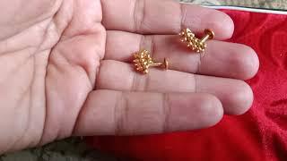 ಬನ್ನಿ  2 grams goldಲಿ ಎಷ್ಟೊಂದು  ಓಲೆWithin two gram gold earrings 