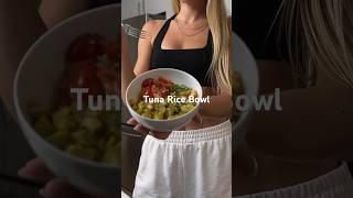 High protein lunch  tuna rice bowl #healthyrecipes #mealideas