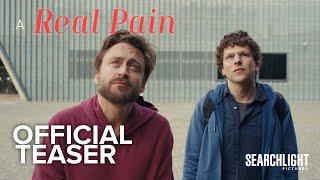 A REAL PAIN  Official Teaser  Searchlight Pictures