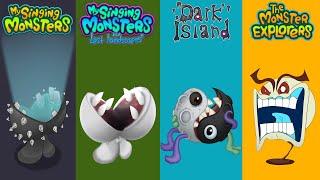 My Singing Monsters Vs Lost Landscapes Vs Dark Island Vs Monster Explorers  Redesign Comparisons