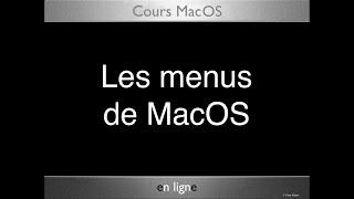 06 MacOS Interface des Menus