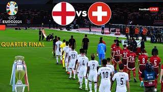 England Vs Switzerland - Quarter Final UEFA Euro 2024  Full Match  Realistic PES Gameplay