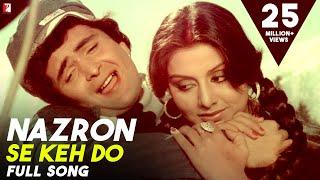 Nazron Se Keh Do  Full Song  Doosara Aadmi  Rishi Kapoor Neetu  Kishore Kumar Lata Mangeshkar