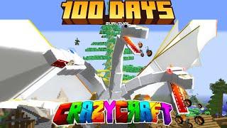 I Survived Over 100 Days In Minecraft CrazyCraft 4.0... And Became a *GOD*...