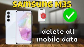 Reset All Mobile data Samsung Galaxy M35  How to delete all mobile data  Mobile data settings