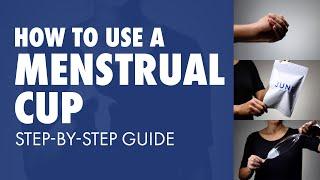 How to insert a MENSTRUAL CUP  Step-by-step Tutorial