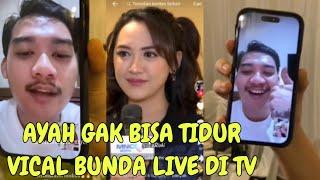 AYAH GILGA KANGEN BERAT VC BUNDA HAPPY SAAT MANGGUNG DI TV