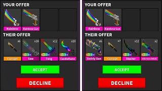 WHAT DO PEOPLE OFFER FOR RAINBOW GODLY IN MM2