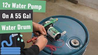 12v Pump On Portable Water Barrel